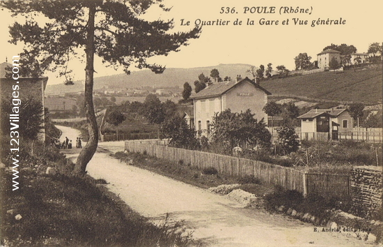 Carte postale de Poule-les-Echarmeaux