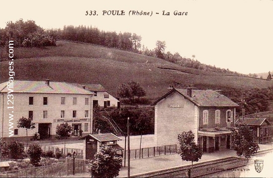 Carte postale de Poule-les-Echarmeaux