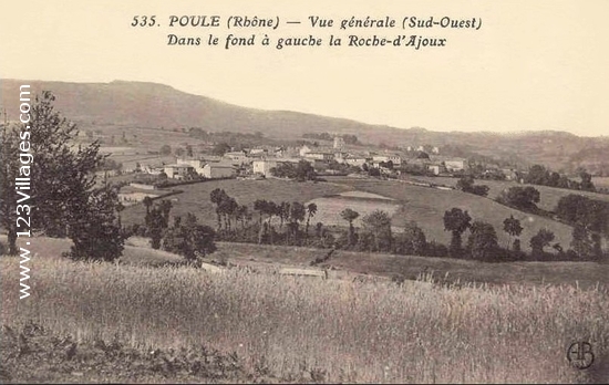 Carte postale de Poule-les-Echarmeaux