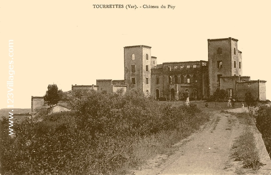 Carte postale de Tourrettes