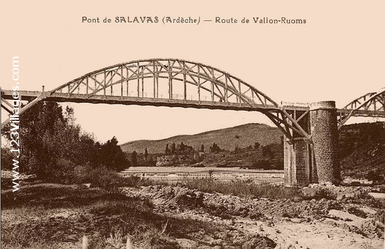 Carte postale de Salavas