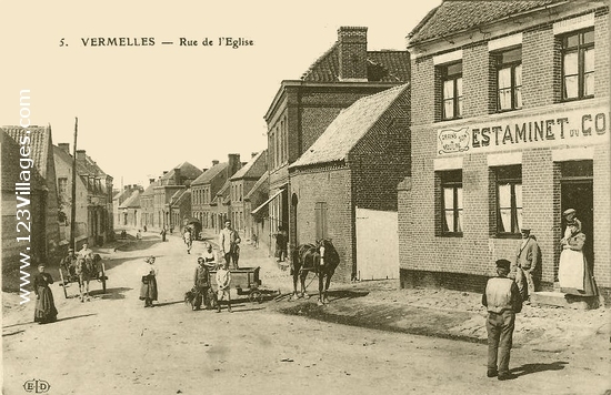 Carte postale de vermelles