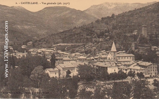 Carte postale de Castellane