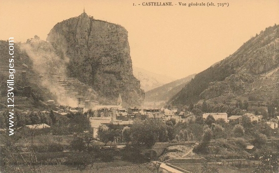 Carte postale de Castellane