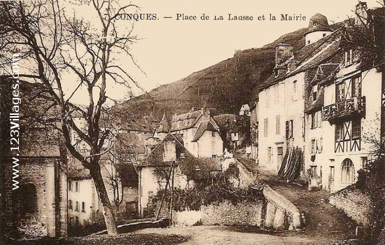 Carte postale de Conques 