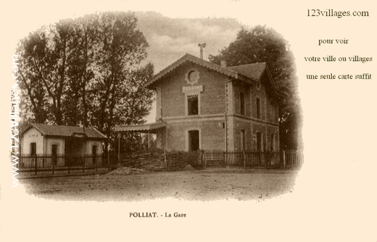 Carte postale de Polliat 