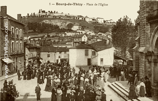 Carte postale de Bourg-de-Thizy