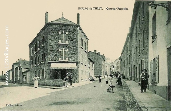 Carte postale de Bourg-de-Thizy