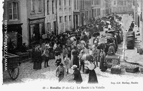 Carte postale de Hesdin