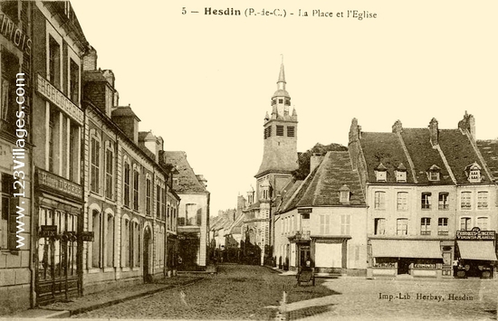 Carte postale de Hesdin