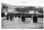 Carte postale Lyon ... Pont détruit 1940. 1944 