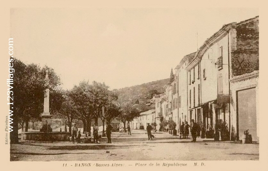 Carte postale de Banon