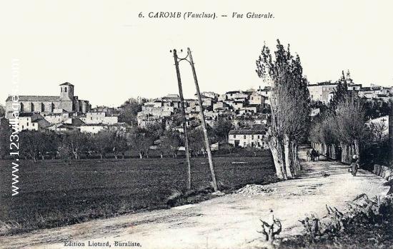 Carte postale de Caromb 