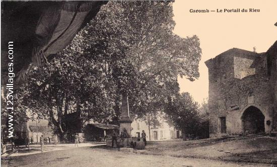 Carte postale de Caromb 