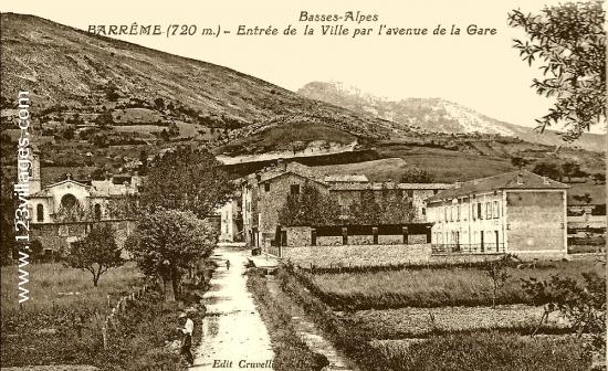 Carte postale de Barrème