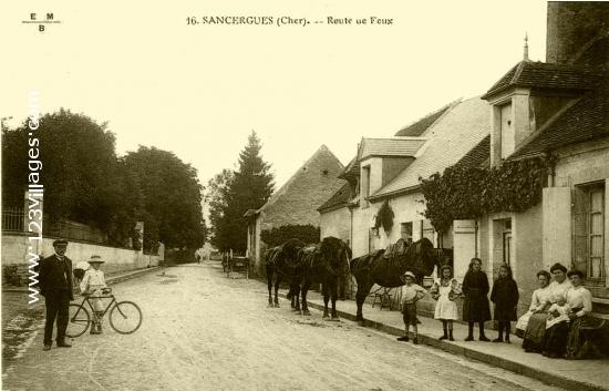 Carte postale de Sancergues 