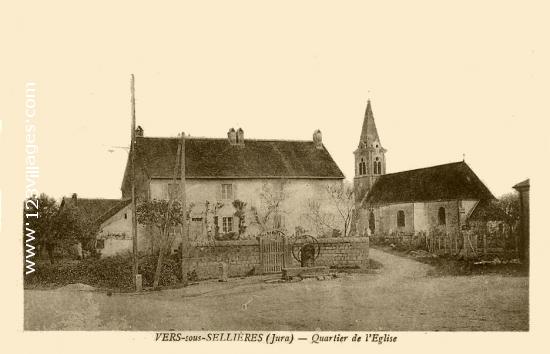 Carte postale de Vers-Sous-Sellieres