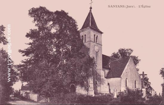 Carte postale de Santans