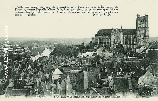 Carte postale de Auxerre