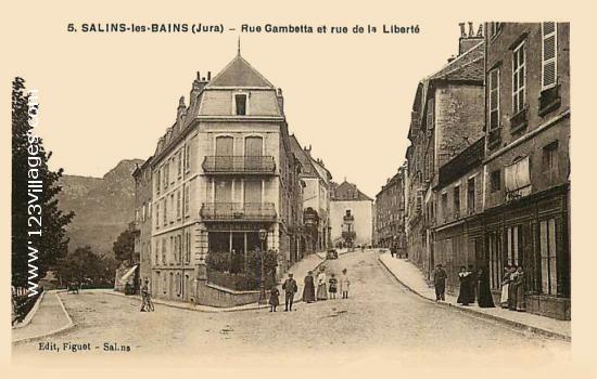 Carte postale de Salins-Les-Bains