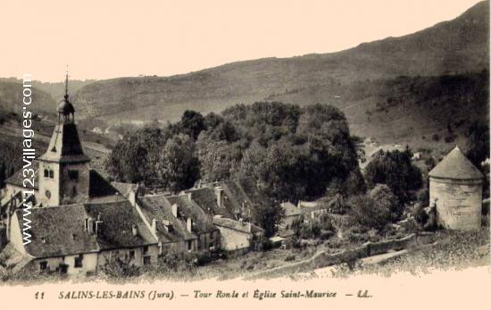 Carte postale de Salins-Les-Bains