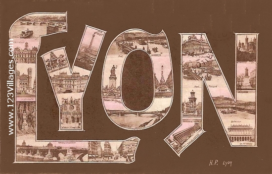 Carte postale de Lyon