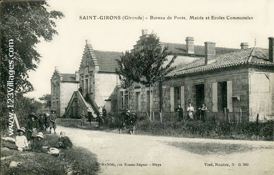 Carte postale de Saint-Girons-d Aiguevives
