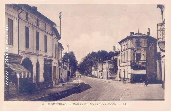 Carte postale de Podensac