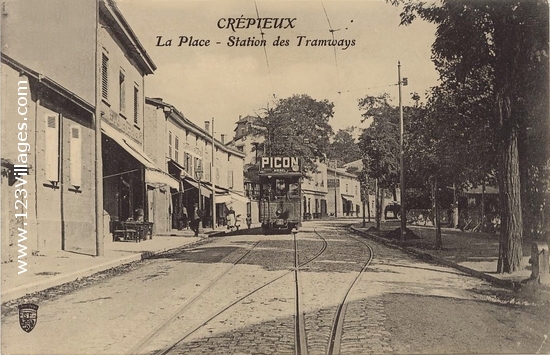 Carte postale de Crépieux-la-Pape.