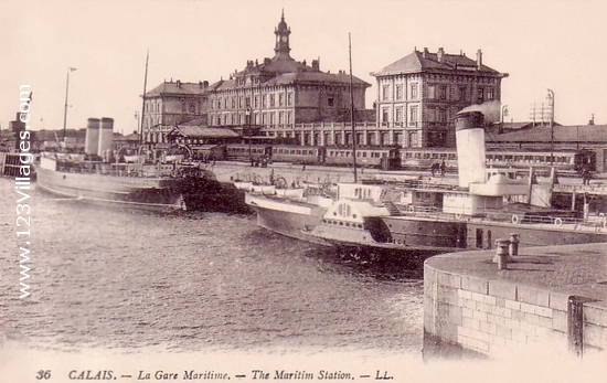 Carte postale de Calais