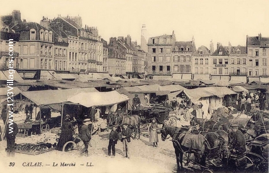 Carte postale de Calais