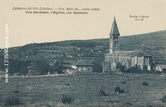 Carte postale de Chénelette