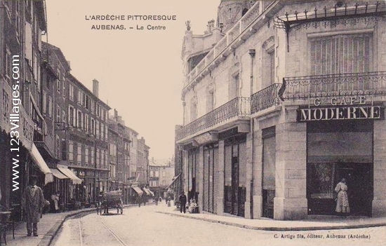 Carte postale de Aubenas