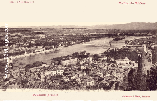 Carte postale de Tournon-sur-Rhône