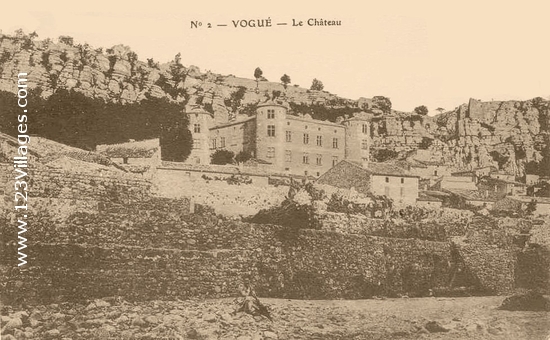 Carte postale de Vogué